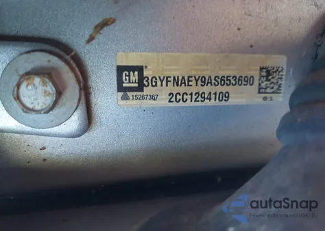 2010 Cadillac Srx Luxury Collection из США, поврежденный, VIN 3GYFNAEY9AS653690